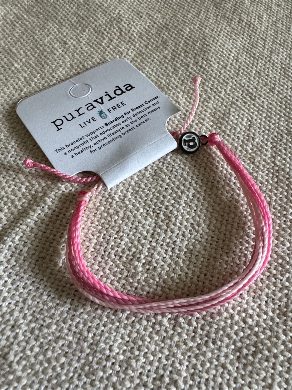 Pura Vida Pink Ombre Adjustable Friendship Bracelet